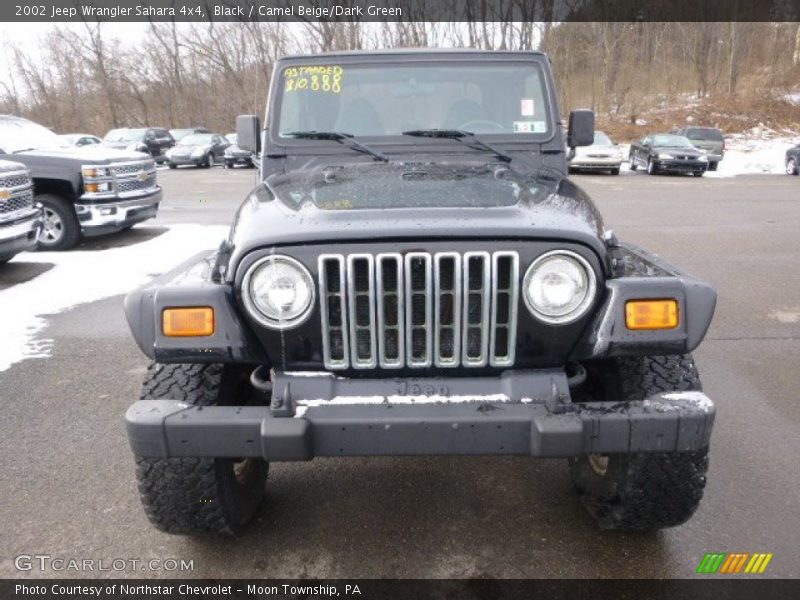 Black / Camel Beige/Dark Green 2002 Jeep Wrangler Sahara 4x4