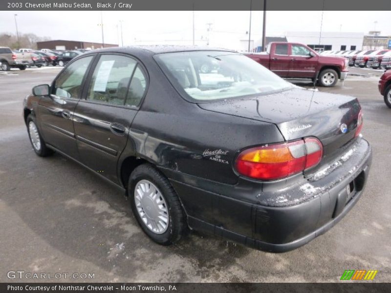 Black / Gray 2003 Chevrolet Malibu Sedan