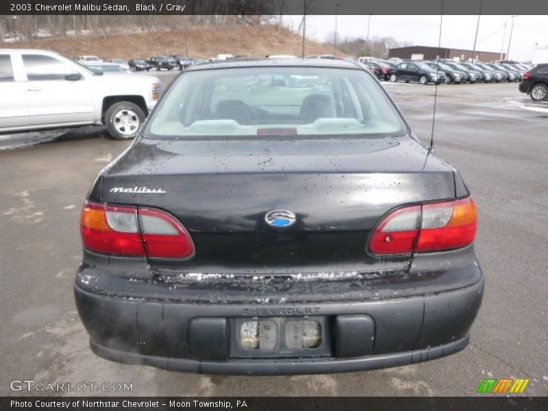 Black / Gray 2003 Chevrolet Malibu Sedan