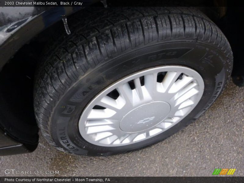 Black / Gray 2003 Chevrolet Malibu Sedan