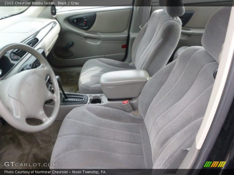 Black / Gray 2003 Chevrolet Malibu Sedan