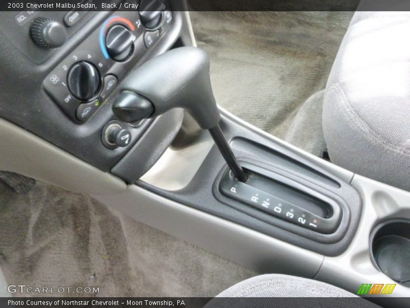Black / Gray 2003 Chevrolet Malibu Sedan