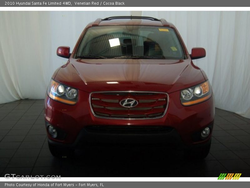 Venetian Red / Cocoa Black 2010 Hyundai Santa Fe Limited 4WD