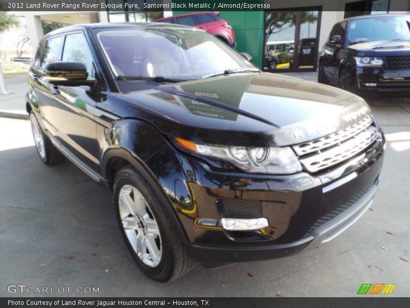 Santorini Black Metallic / Almond/Espresso 2012 Land Rover Range Rover Evoque Pure