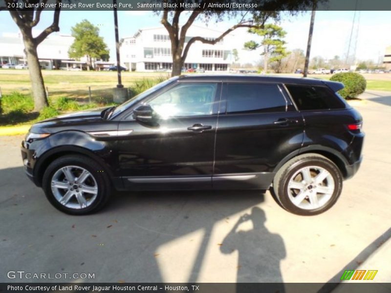 Santorini Black Metallic / Almond/Espresso 2012 Land Rover Range Rover Evoque Pure
