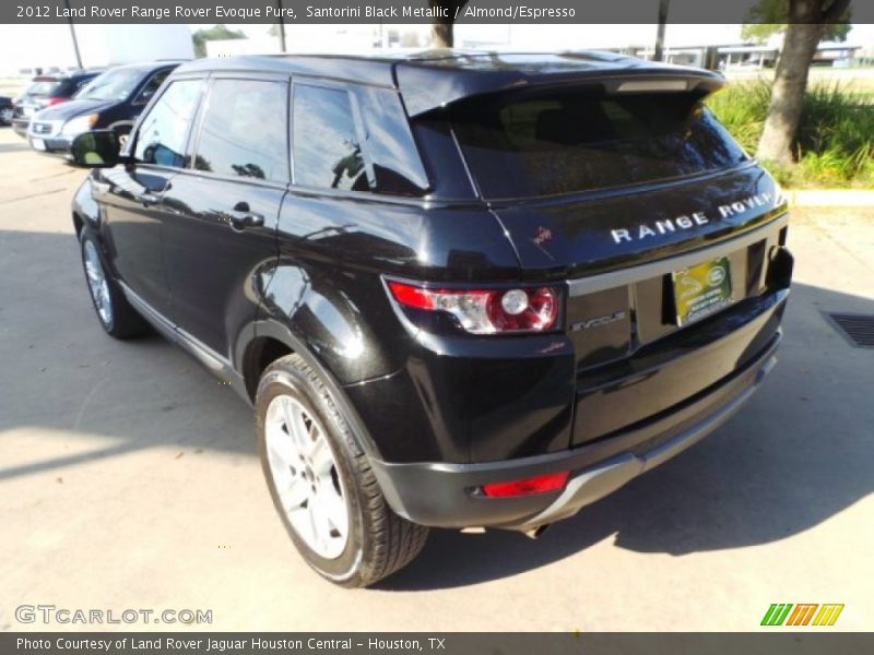 Santorini Black Metallic / Almond/Espresso 2012 Land Rover Range Rover Evoque Pure