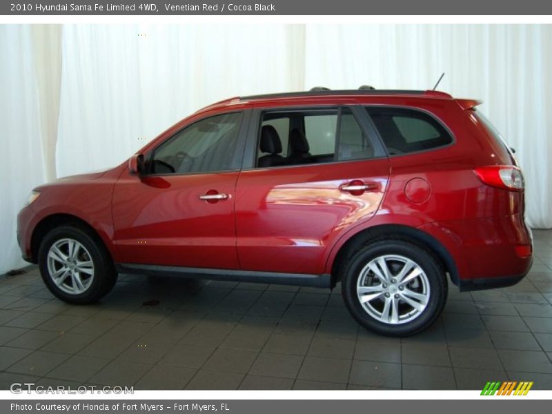Venetian Red / Cocoa Black 2010 Hyundai Santa Fe Limited 4WD