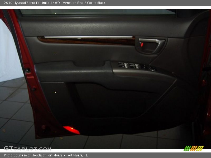 Venetian Red / Cocoa Black 2010 Hyundai Santa Fe Limited 4WD