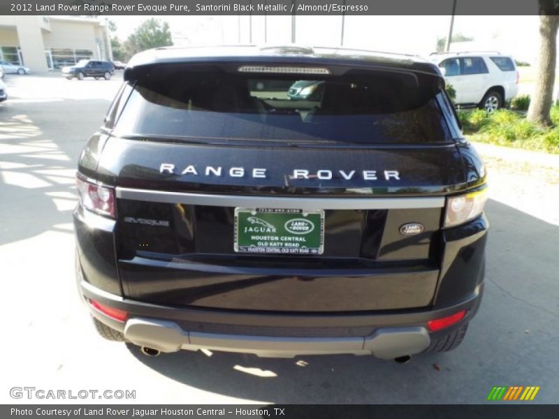 Santorini Black Metallic / Almond/Espresso 2012 Land Rover Range Rover Evoque Pure