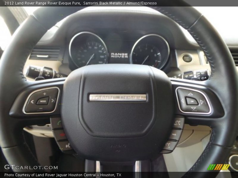 Santorini Black Metallic / Almond/Espresso 2012 Land Rover Range Rover Evoque Pure