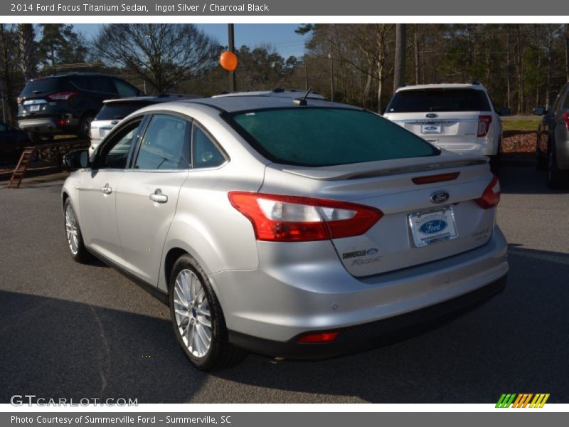 Ingot Silver / Charcoal Black 2014 Ford Focus Titanium Sedan