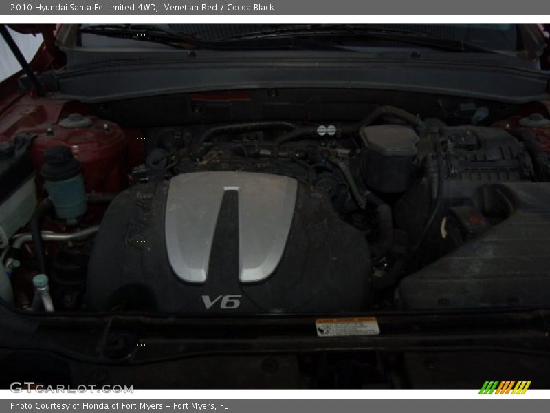 Venetian Red / Cocoa Black 2010 Hyundai Santa Fe Limited 4WD