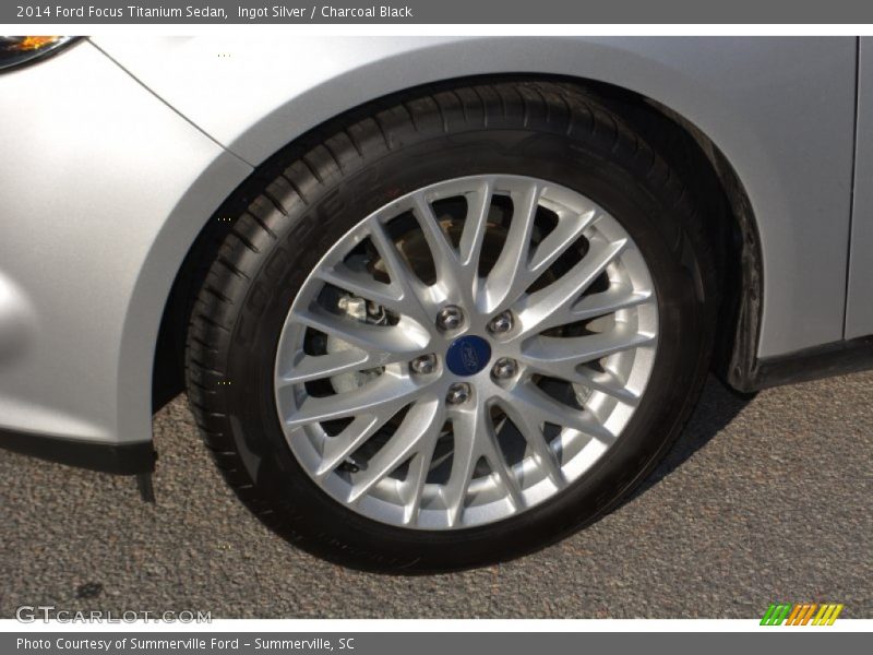 Ingot Silver / Charcoal Black 2014 Ford Focus Titanium Sedan