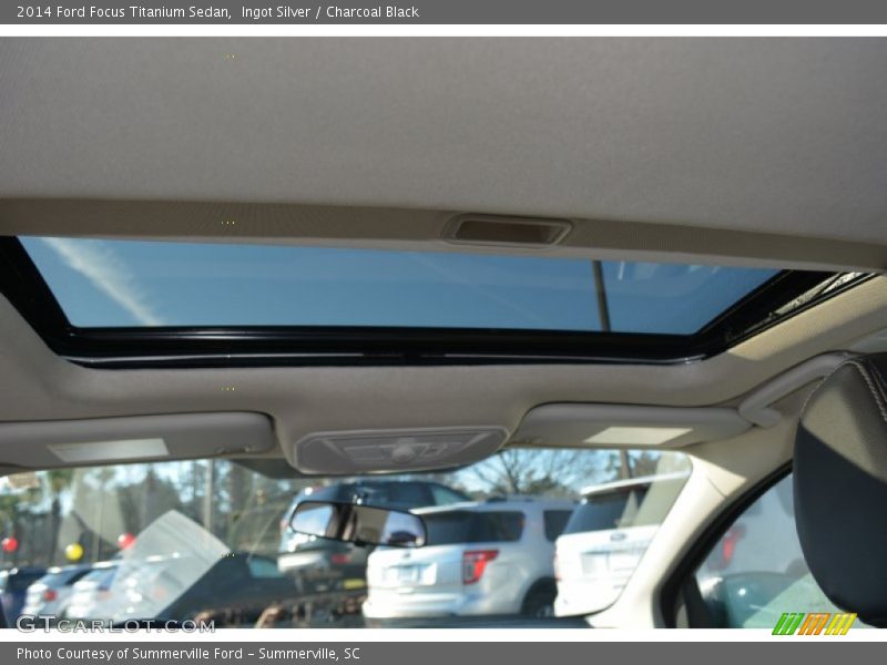 Ingot Silver / Charcoal Black 2014 Ford Focus Titanium Sedan