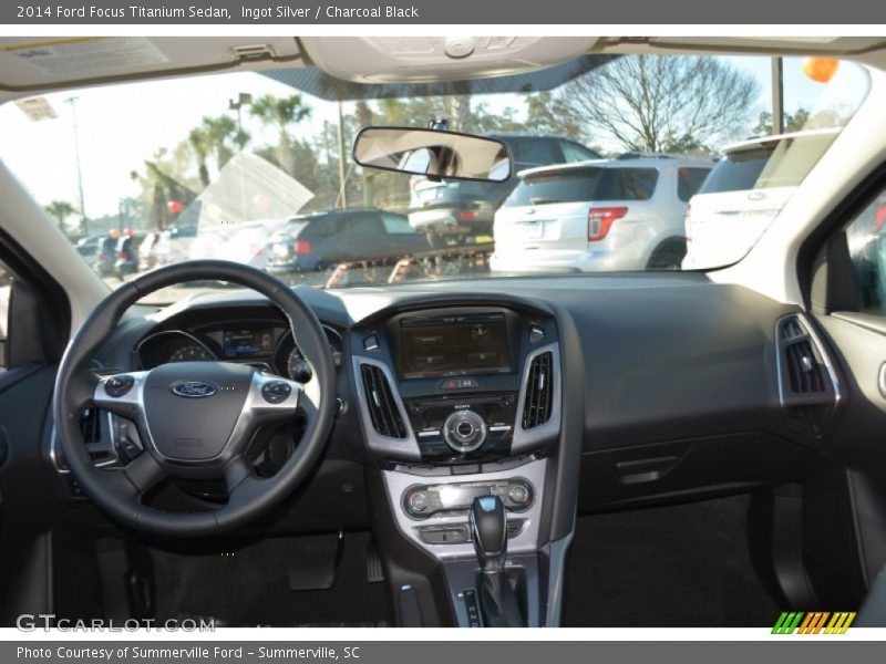 Ingot Silver / Charcoal Black 2014 Ford Focus Titanium Sedan