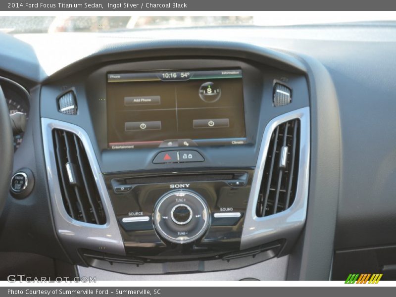 Ingot Silver / Charcoal Black 2014 Ford Focus Titanium Sedan