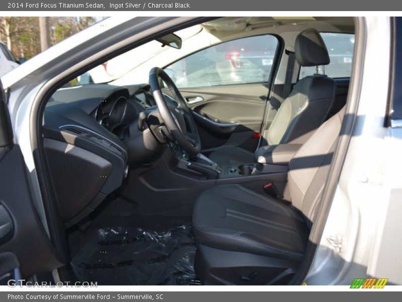 Ingot Silver / Charcoal Black 2014 Ford Focus Titanium Sedan