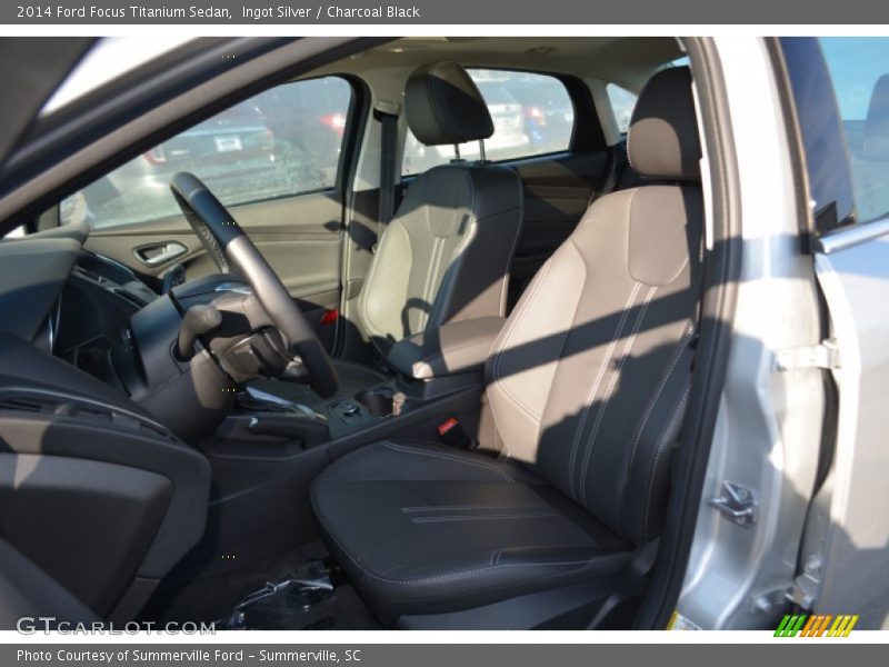 Ingot Silver / Charcoal Black 2014 Ford Focus Titanium Sedan