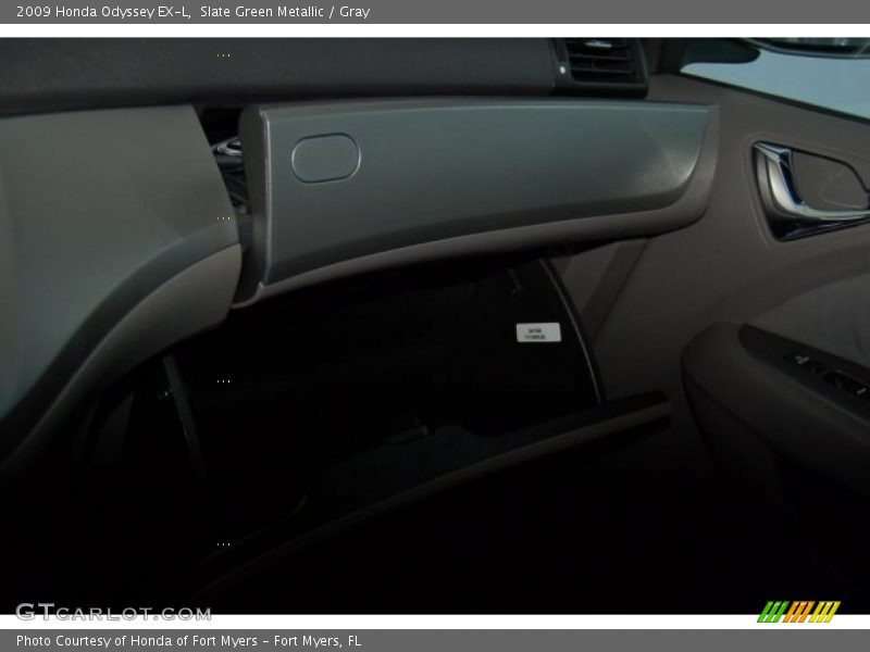 Slate Green Metallic / Gray 2009 Honda Odyssey EX-L