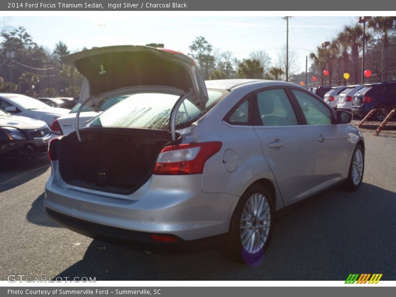 Ingot Silver / Charcoal Black 2014 Ford Focus Titanium Sedan