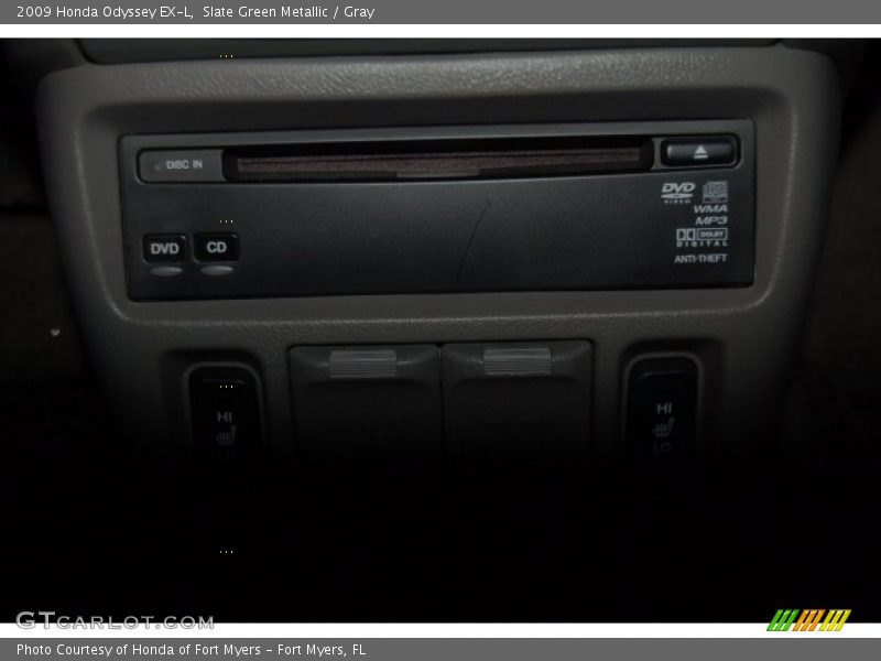 Slate Green Metallic / Gray 2009 Honda Odyssey EX-L