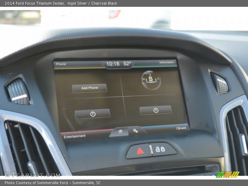 Ingot Silver / Charcoal Black 2014 Ford Focus Titanium Sedan