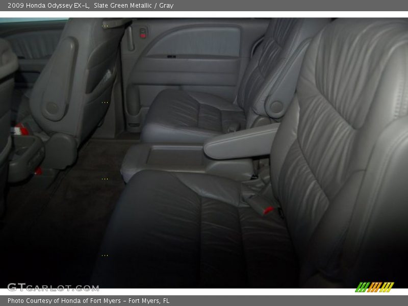 Slate Green Metallic / Gray 2009 Honda Odyssey EX-L