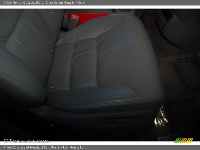 Slate Green Metallic / Gray 2009 Honda Odyssey EX-L