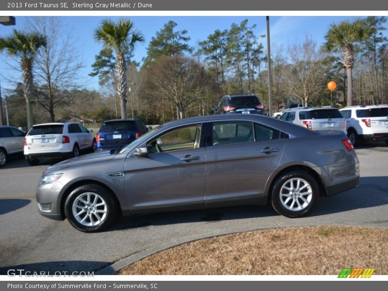 Sterling Gray Metallic / Dune 2013 Ford Taurus SE