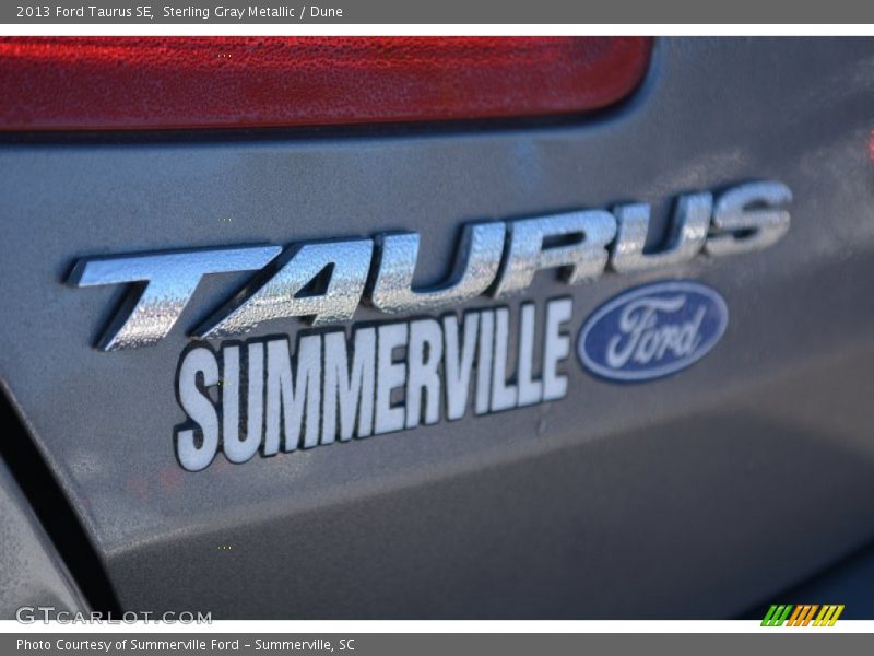 Sterling Gray Metallic / Dune 2013 Ford Taurus SE