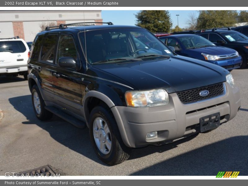 Black Clearcoat / Medium Graphite 2002 Ford Escape XLT V6