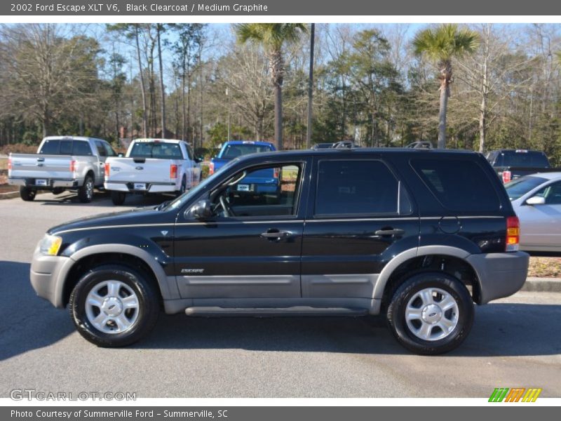 Black Clearcoat / Medium Graphite 2002 Ford Escape XLT V6