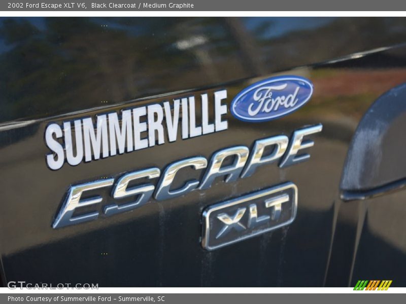 Black Clearcoat / Medium Graphite 2002 Ford Escape XLT V6