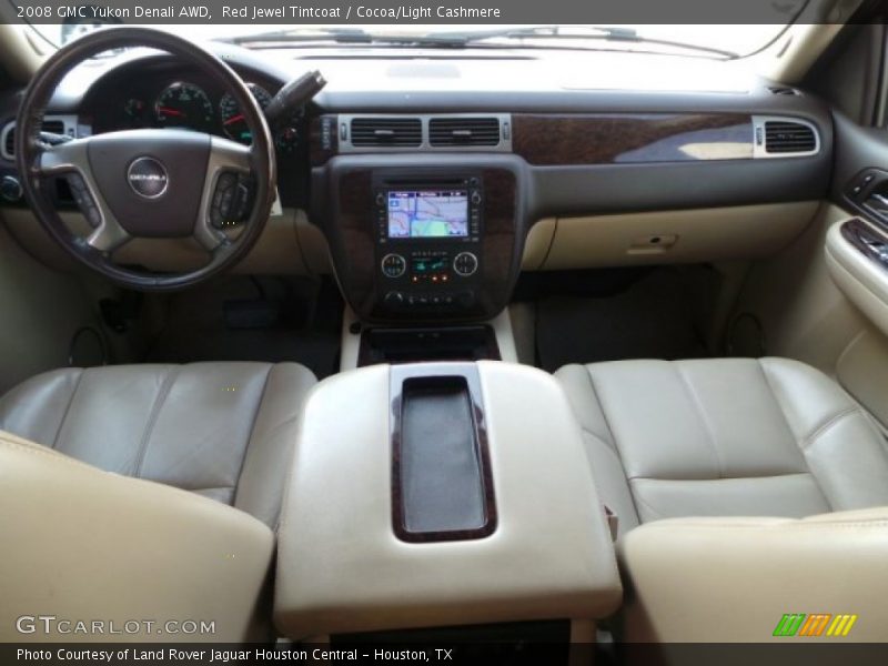 Red Jewel Tintcoat / Cocoa/Light Cashmere 2008 GMC Yukon Denali AWD