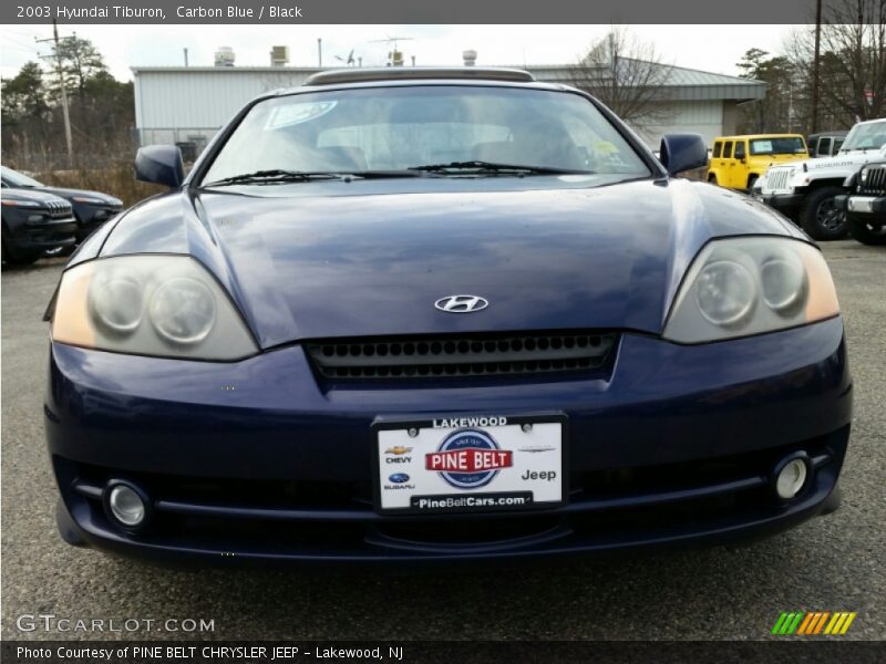 Carbon Blue / Black 2003 Hyundai Tiburon