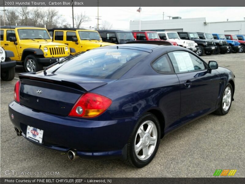 Carbon Blue / Black 2003 Hyundai Tiburon