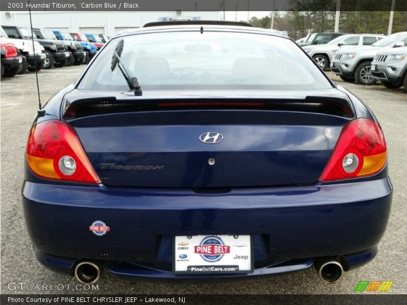 Carbon Blue / Black 2003 Hyundai Tiburon