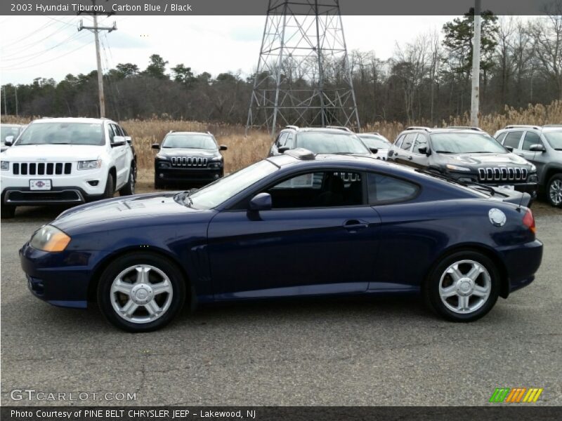 Carbon Blue / Black 2003 Hyundai Tiburon