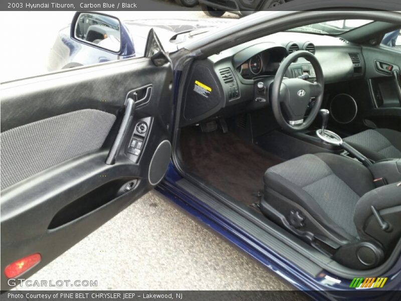 Carbon Blue / Black 2003 Hyundai Tiburon