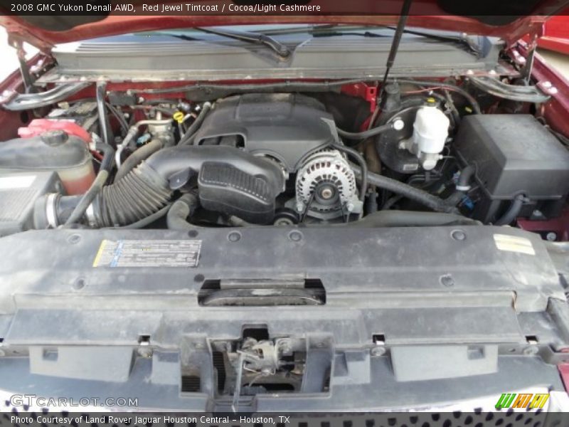 Red Jewel Tintcoat / Cocoa/Light Cashmere 2008 GMC Yukon Denali AWD