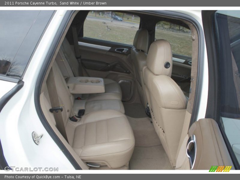 Sand White / Umber Brown 2011 Porsche Cayenne Turbo