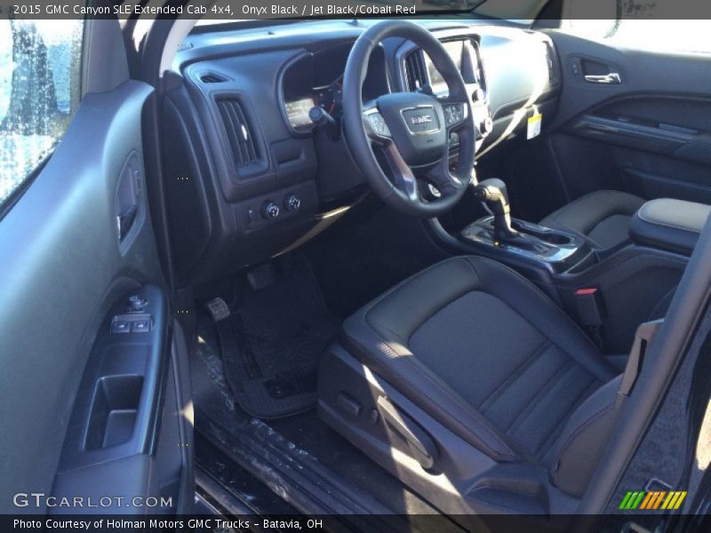 Jet Black/Cobalt Red Interior - 2015 Canyon SLE Extended Cab 4x4 