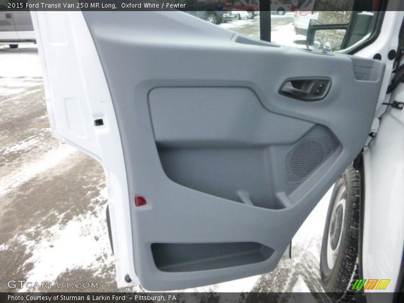 Oxford White / Pewter 2015 Ford Transit Van 250 MR Long