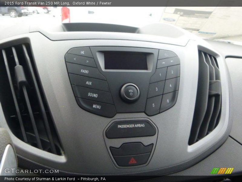 Oxford White / Pewter 2015 Ford Transit Van 250 MR Long