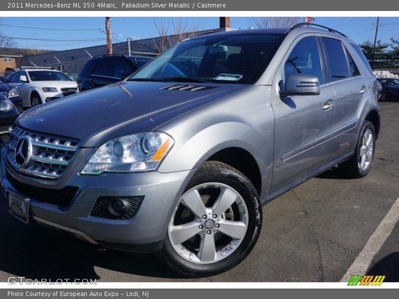 Palladium Silver Metallic / Cashmere 2011 Mercedes-Benz ML 350 4Matic