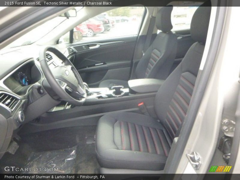 Tectonic Silver Metallic / Charcoal Black 2015 Ford Fusion SE