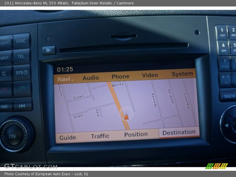 Palladium Silver Metallic / Cashmere 2011 Mercedes-Benz ML 350 4Matic