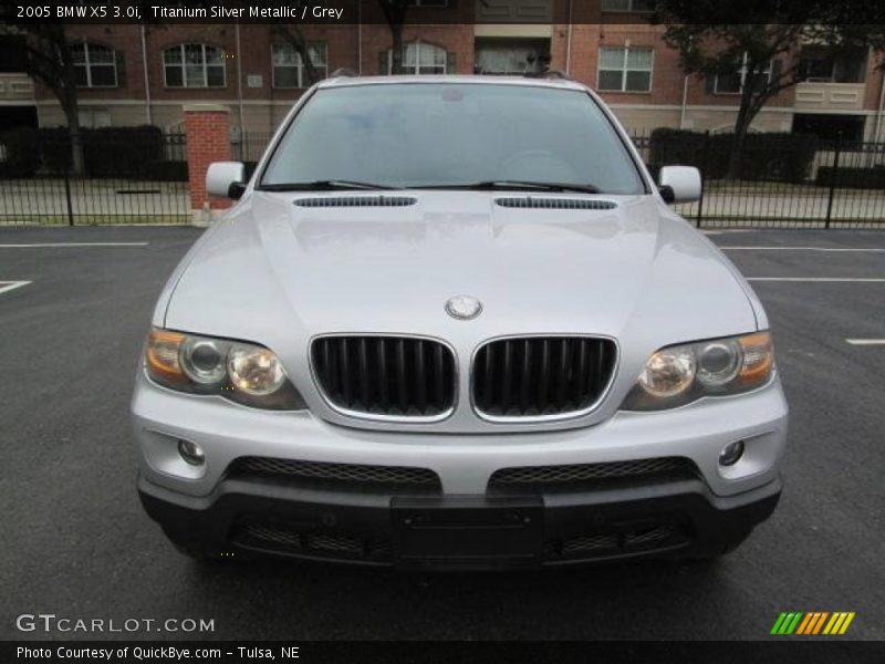 Titanium Silver Metallic / Grey 2005 BMW X5 3.0i