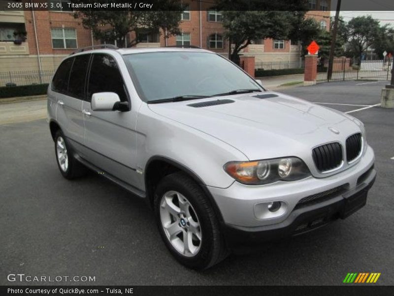 Titanium Silver Metallic / Grey 2005 BMW X5 3.0i