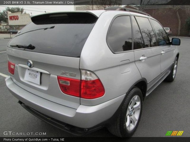 Titanium Silver Metallic / Grey 2005 BMW X5 3.0i
